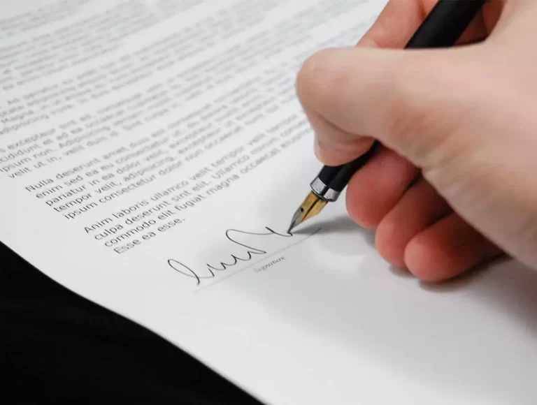 Legal notice document highlighting important legal details for formal communication