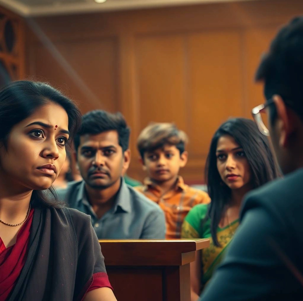 alimony india divorce woman courtroom scene