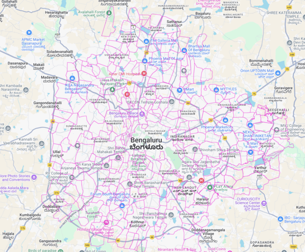 rajakaluve bengaluru map