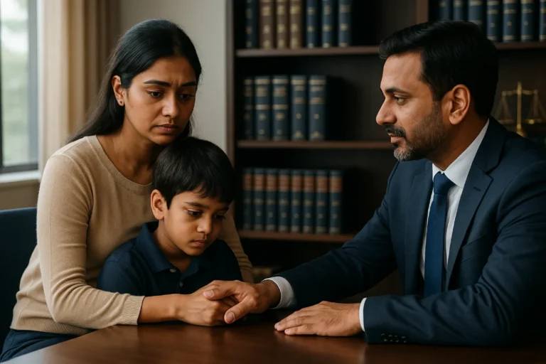 Indian family consulting lawyer on domestic violence law India in Bengaluru office