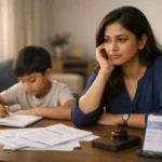 maintenance not paid: Bengaluru mother and child managing bills and expenses